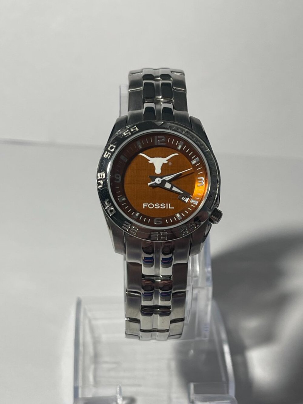 Texas Longhorns NCAA Stainless-Steel Women's Watch by Fossil NEW